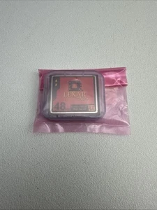 VTG LEXAR MEDIA COMPACT FLASH MEMORY CARD 48MB FOR OLD DIGITAL CAMERA NEW - Picture 1 of 4