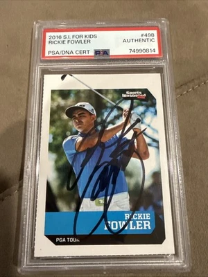 2016 Sports Illustrated Kids Rickie Fowler Signed PSA Authentic - Image 1 of 2
