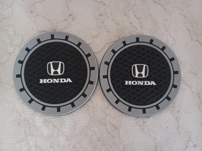 UNIVERSAL COASTERS 2PC 2.75'' SILICONE CAR AUTO CUP HOLDER INSERT(FIT: HONDA) - Image 1 of 3