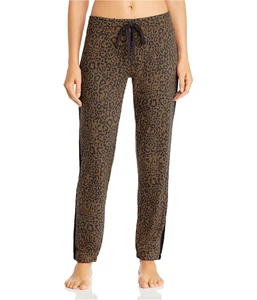P.J. Salvage Womens Leopard Print Pajama Lounge Pants, Brown, Small - Picture 1 of 1