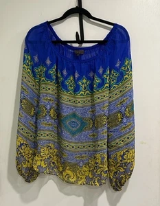 Camicetta multicolore Hale Bob taglia M seta senza spalle - Foto 1 di 5