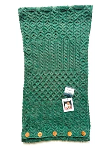 Aran Woollen Mills Infinity Bufanda Lana Merino Irlanda Tejido 13"x52" Etiqueta Sin Usar - Imagen 1 de 4