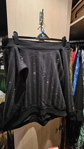 RIVER ISLAND OFF SHOULDER SPARKLE SWEATSHIRT SIZE L BNWT - Picture 1 of 5