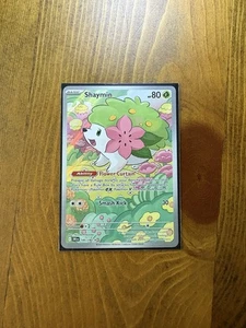 Juego de cartas coleccionables Pokémon Shaymin 185/182 ilustración raro rivales destinados casi como nuevo - Imagen 1 de 2