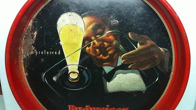 Vintage Budweiser Metal Tray 13" - Image 1 of 3