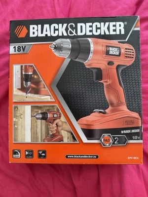 Black and Decker Cordless 18v Drill EPC18CA-GB. Brand New And Sealed - Image 1 of 4