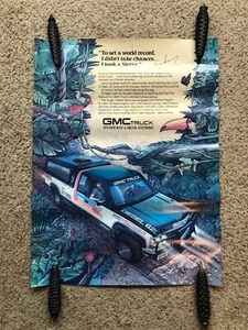 ¿años 80? Cartel de camioneta GMC Pan American Challence.  - Imagen 1 de 2