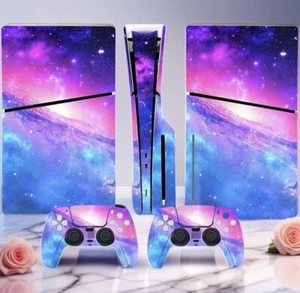 Skin Cover Sticker Decal For PS5 Slim Disk PlayStation 5 Console & 2 Controller - Picture 1 of 3