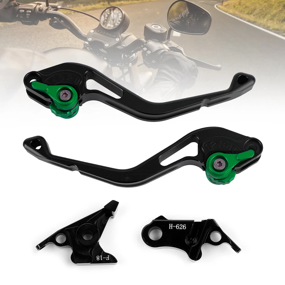 NEW Short Clutch Brake Lever fit for Honda CBR900RR VTX1300 CB400SF VFR400 GRN Foto 1 de 4