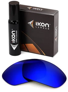 Polarized IKON Iridium Replacement Lenses For Oakley Juliet Deep Blue Mirror - Picture 1 of 8