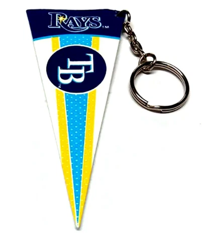 TAMPA BAY RAYS KEYCHAIN PENNANT 4" LONG FELT LICENSED MLB BASEBALL CHARM PULL Cover