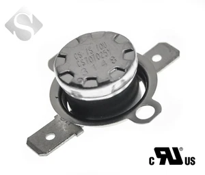 CANTHERM BIMETALLIC TEMPERATURE SENSOR 70 DEGREE C N/C FASTON CS707025Y - Picture 1 of 2