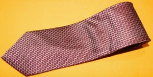 GIORGIO ARMANI MADE IN ITALY RED/WHITE CROSS STRIPED TIE - DESIGNER TIES. - Imagen 1 de 3