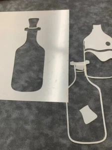 Schablone #SA32 Trankflasche Mylar Airbrush robust wiederverwendbar Made in USA - Bild 1 von 1
