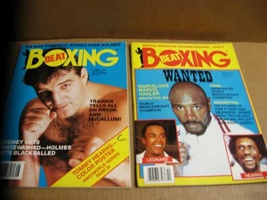 2 New Old Stock 1986 Boxing Beat Magazines Leonard Hearns Hagler Spinks Holmes + - Picture 1 of 1