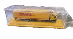 Mercedes DHL Tractor Trailer Semi Shipping Truck in Case - Picture 1 of 4