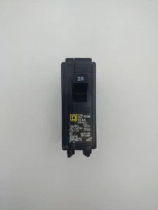 HOM120~Square D HOM120 120/240 VAC 20 Amp Circuit Breaker~ 90 Day Warranty - Picture 1 of 4