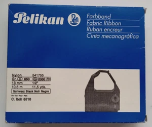 1x PELIKAN NYLON Farbband Black GR. 650 für C.ITOH 8510, NEC, Toshiba, HP, uvm. - Afbeelding 1 van 3