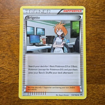 Brigette 134/162 - Breakthrough Uncommon Supporter 2015 - Pokémon TCG Card LP-MP - Image 1 of 4