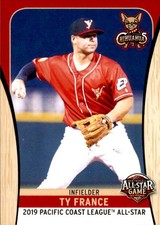 2019 Pacific Coast League All-Stars 10 Ty France Downey California Baseball Card