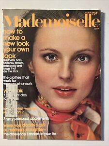 Mademoiselle Magazine March 1974 Hair beauty Fashion Work Clothes