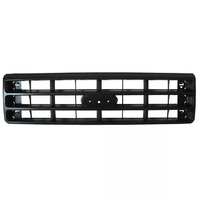 New Front Grille Fits For 1987-1988 Ford Bronco F-150 F-350 Plastic Black Foto 1 de 2