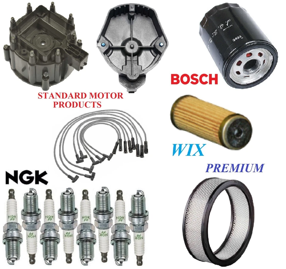 Tune Up Kit Filters Cap Wire Plugs For OLDSMOBILE CUTLASS CRUISER 4.3L & 5.7L 80 - Image 1 of 1