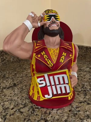 MACHO MAN RANDY SAVAGE Slim Jim Display 2025 Collector Series BRAND NEW/MINT   - Image 1 of 2