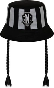 Wednesday Wednesday Wednesday Addams Braids Bucket Hat Karactermania - Picture 1 of 3