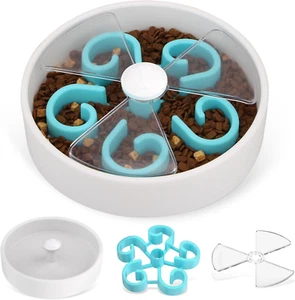 Slow Feeder Dog Bowls, Maze Dog Food Puzzle Feeder for Dry Food/Wet Food/Raw Foo - Picture 1 of 12
