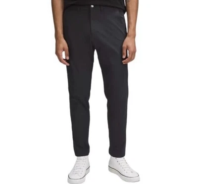 Pantalones Lululemon Commission Hombres 32 Negros Ajustados 5 Bolsillos Warpstreme Modernos Informales Foto 1 de 4