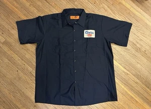 CAMISA DE TRABAJO BANQUETE 2XL COORS Entrega de Cerveza Hombre Parche Uniforme Azul XXL - Imagen 1 de 4
