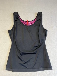 Spanx scoop neck shapewear black slimming tank top black basic 1X - Picture 1 of 10