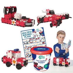Clics Fire Edition construction toy for children from 3 years, creative educatio - Picture 1 of 6