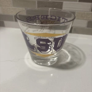 VINTAGE LSU TIGERS ROCKS LOWBALL GLAS 1958 NATIONAL CHAMPIONS LOUISIANA STATE - Bild 1 von 24