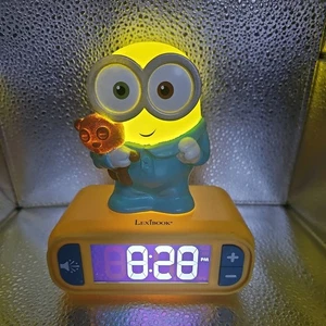 Lexibook Despicable Me Minions Bob Kid's Digital Alarm Night Light Clock - Picture 1 of 9
