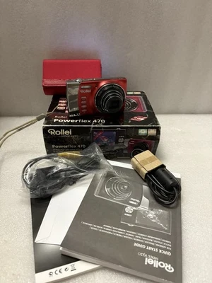 Rollei Powerflex 470 in OVP  Digitalkamera Kompakt Rot Getestet Händlerware ✅ - Bild 1 von 4