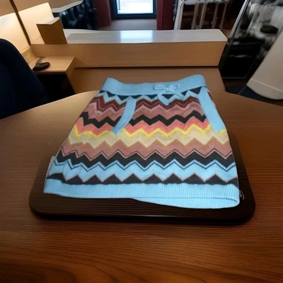 MISSONI TARGET SWEATER SKIRT GIRLS MEDIUM CHEVRON KNIT MULTI COLOR - Image 1 of 4