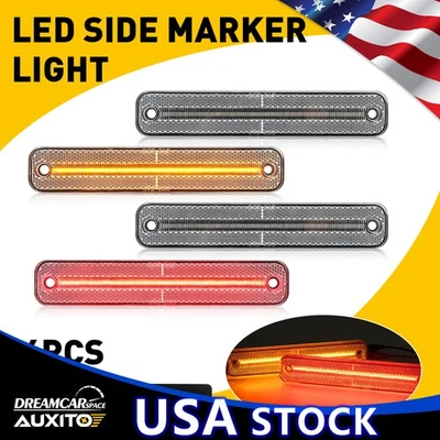 4 luces LED de señalización laterales para Ford Bronco serie F 1978-1979 F-100 F-150 Foto 1 de 4