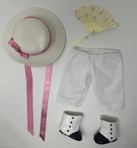 American Girl Doll Marie Grace Meet Accessori Cappello Bloomers Stivali Fan Pensionato - Foto 1 di 12