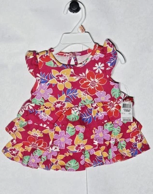 **Vestido tutú Little Wonders niñas en capas (hawaiano) flor (talla: 0-3 meses)*** Foto 1 de 2