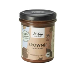Nabio Süßer Aufstrich Vegan Brownie-Haselnuss, Bio 175g (22,80 EUR/kg) - Bild 1 von 1