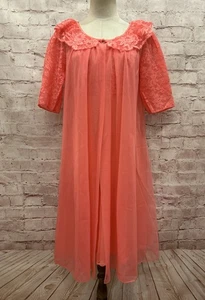 Conjunto de camisón y bata vintage Vanity Fair para mujer de 2 piezas Peignoir talla 30 años 60 - Imagen 1 de 10