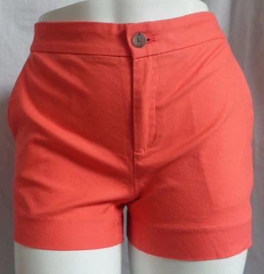BANANA REPUBLIC * CORAL VESTIDO PARA CAMINAR CASUAL HAMPTON FIT PANTALONES CORTOS TALLA: 6 NUEVO CON ETIQUETAS Foto 1 de 2
