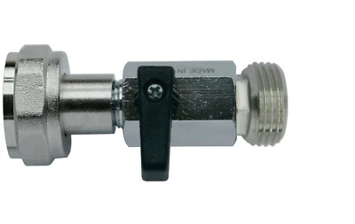 Absperrhahn 3/4" Sechskantmutter Bier Kohlensäure CO2 - Bild 1 von 4