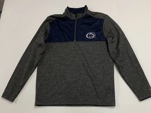 Penn State 1/4 Zip Colosseum Mens Small Pullover - Navy & Gray w/White Logo/Name - Picture 1 of 5