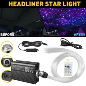 500x Car Fibre Optic Twinkle Headliner Star Light Roof Ceiling Lamp APP Remote - Picture 1 of 16