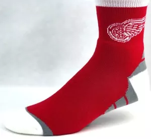Detroit Red Wings Red & White Deuce Quarter Socken grau Blockboden - Bild 1 von 2