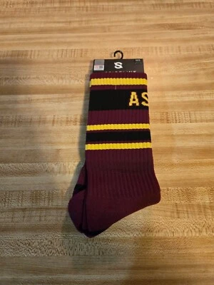 Strideline Arizona State Sun Devils NCAA Crew Socks #C135600 ~ NWT - Image 1 of 4
