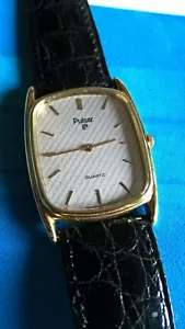 Vintage Montre Quartz PULSAR Classique Ancienne Edition P - Imagen 1 de 3